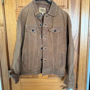 Vintage Gap, Brown Nubuck Leather Jacket
